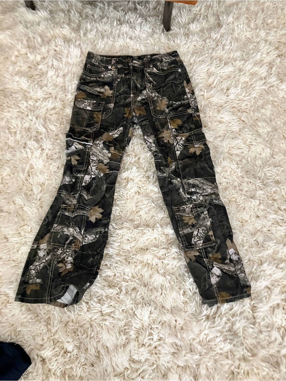 Forever 21 Kids Camouflage Pants - Black, Olive & Gray